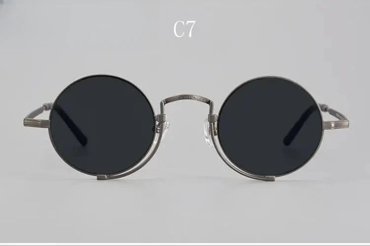 Unisex Round Full Rim Titanium Prescription Glasses 5919 — view 12 | Rx Spectacle