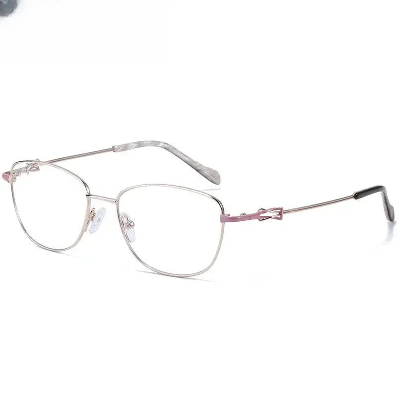 Women's Cat Eye Full Rim Titanium Prescription Glasses 8104 — view 2 | Rx Spectacle