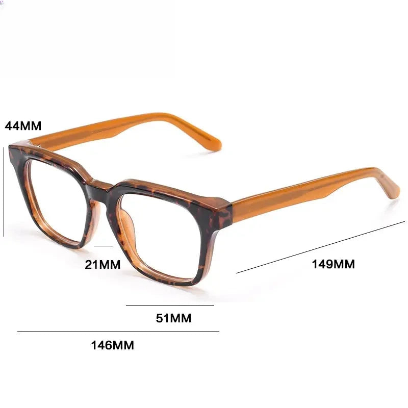 Unisex Square Full Rim Acetate Reading Glasses G91807 — view 2 | Rx Spectacle