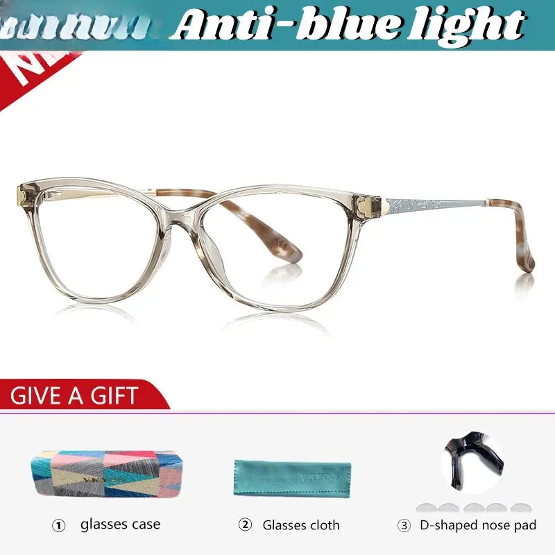 Women's Cat Eye Full Rim Reading Glasses 77231 — view 6 | Rx Spectacle