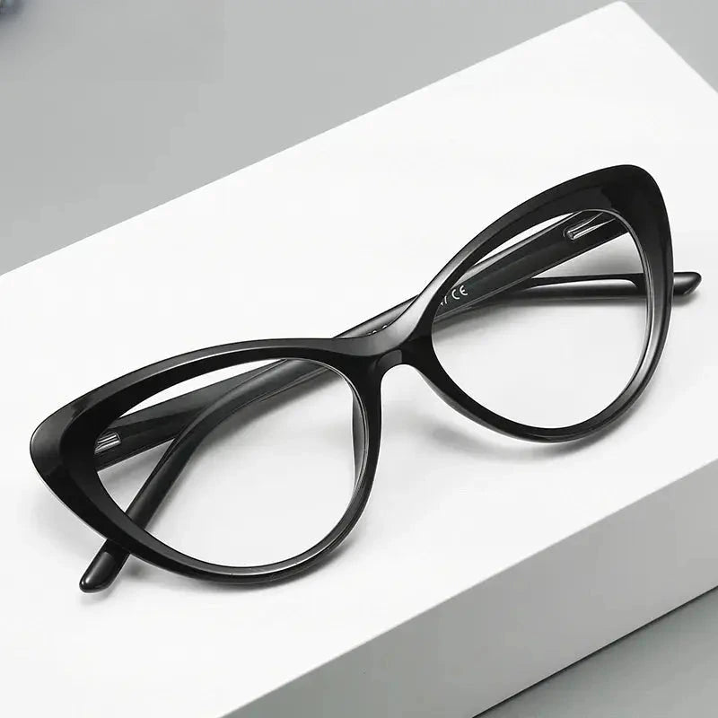 Women's Cat Eye Full Rim Titanium Reading Glasses 2020 — view 2 | Rx Spectacle