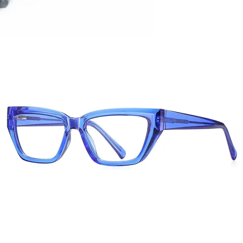 Women's Cat Eye Full Rim Titanium Prescription Glasses 62155 — view 6 | Rx Spectacle