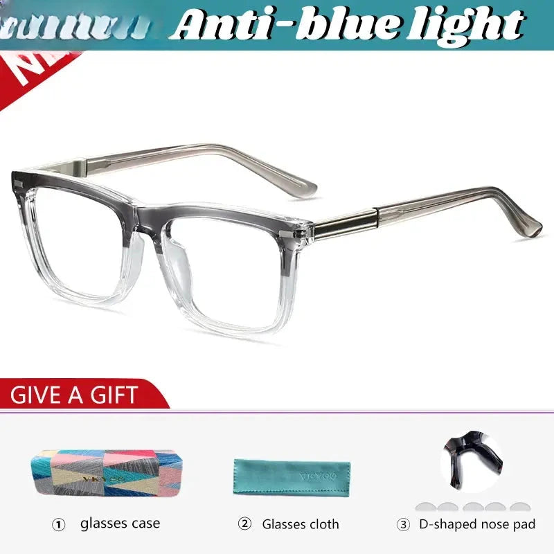 Men's Square Full Rim TR90 Reading Glasses 584007 — view 6 | Rx Spectacle