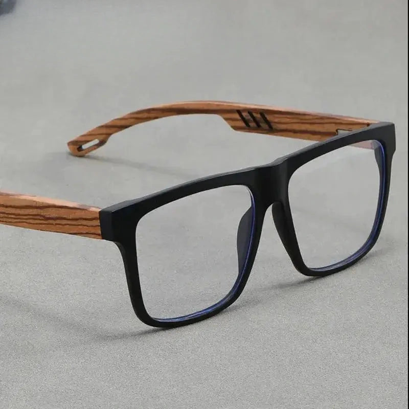 Unisex Square Full Rim Titanium Prescription Glasses Z1008 — view 1 | Rx Spectacle