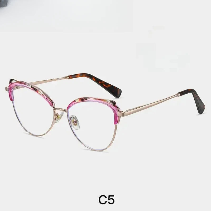 Women's Cat Eye Full Rim TR90 Prescription Glasses 87324 — view 5 | Rx Spectacle