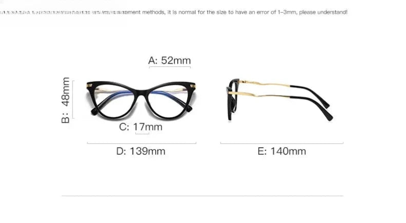 Women's Cat Eye Full Rim Titanium Reading Glasses 2109 — view 14 | Rx Spectacle