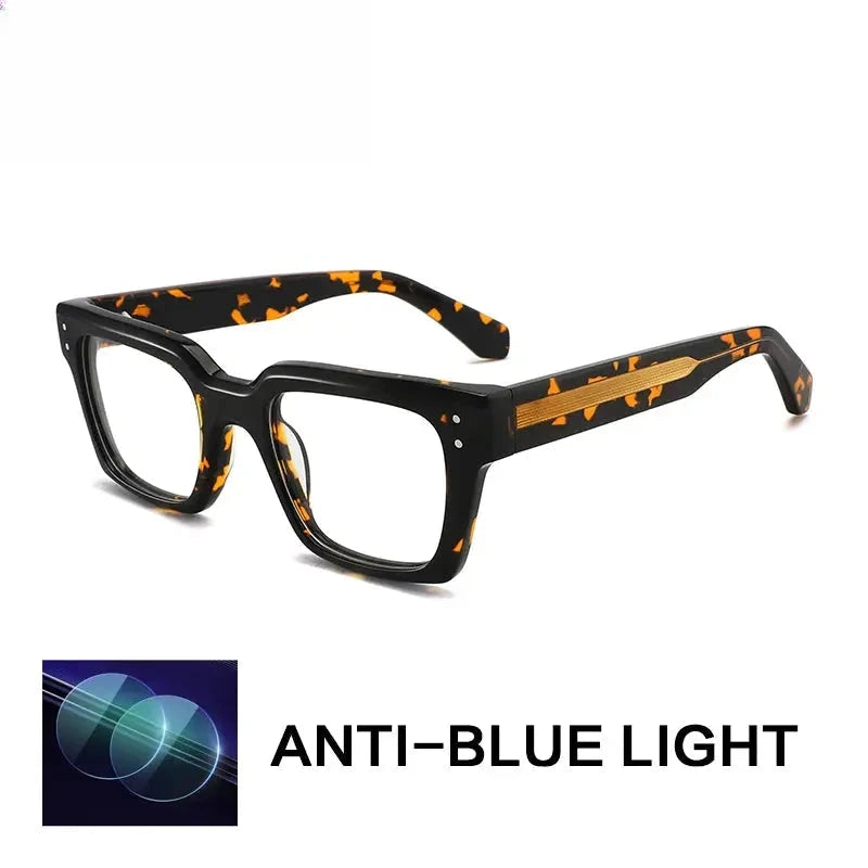 Unisex Browline Full Rim Acetate Reading Glasses G2417 — view 4 | Rx Spectacle