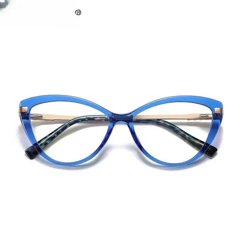 Women's Cat Eye Full Rim Titanium Reading Glasses 2111 — view 6 | Rx Spectacle