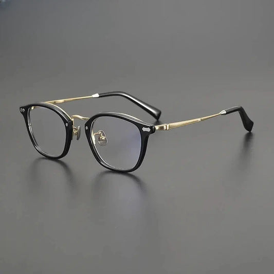 Unisex Square Full Rim Titanium Prescription Glasses Gxyj1539 — view 1 | Rx Spectacle