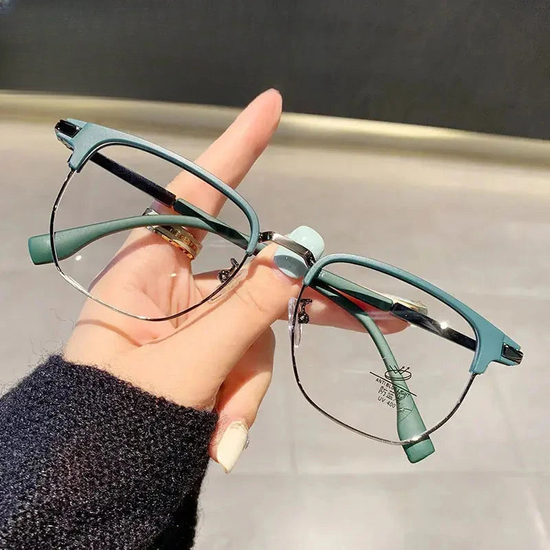Unisex Square Full Rim TR90 Prescription Glasses 48018 — view 1 | Rx Spectacle