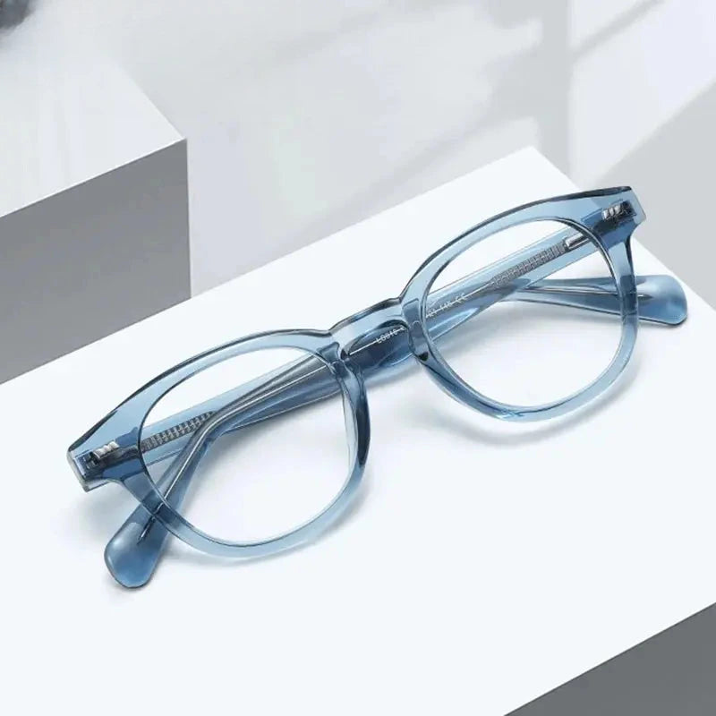 Unisex Round Full Rim TR90 Prescription Glasses 774106 — view 1 | Rx Spectacle