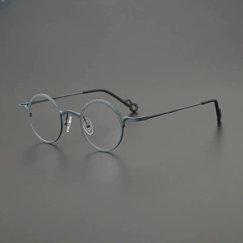 Women's Round Full Rim Titanium Prescription Glasses G85869 — view 7 | Rx Spectacle