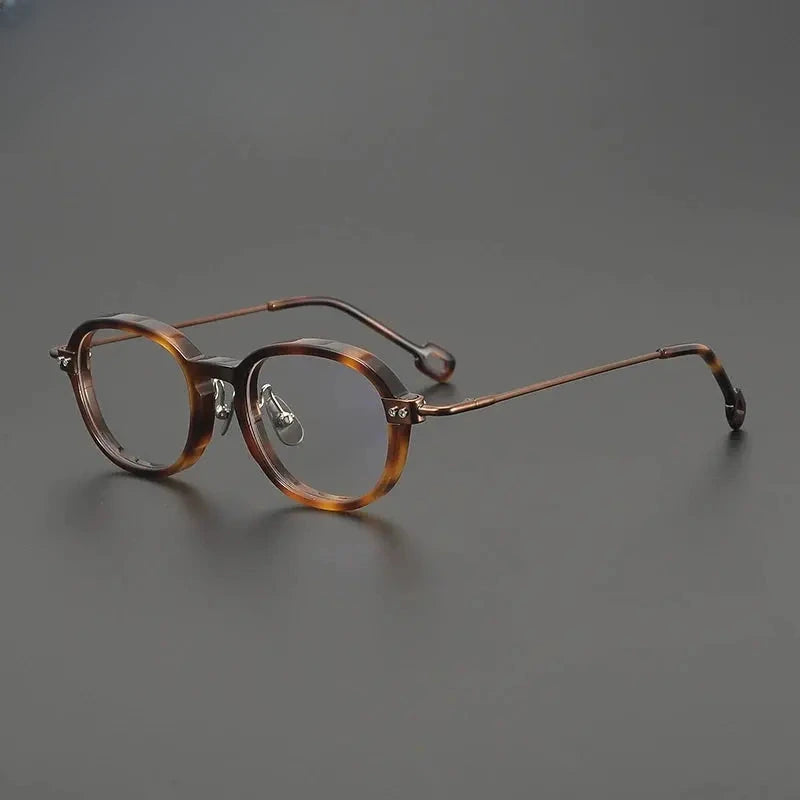 Unisex Square Full Rim Titanium Oversized Prescription Glasses 679010 — view 6 | Rx Spectacle