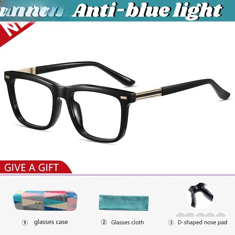 Men's Square Full Rim TR90 Reading Glasses 584007 — view 3 | Rx Spectacle