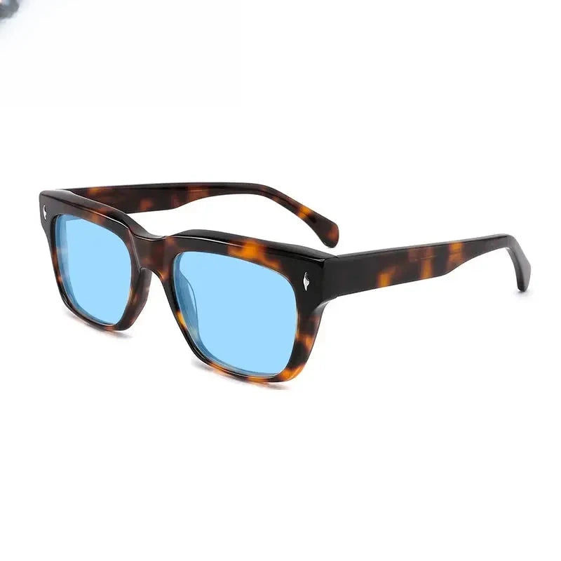 Unisex Square Full Rim Acetate Prescription Glasses Mo15 — view 19 | Rx Spectacle