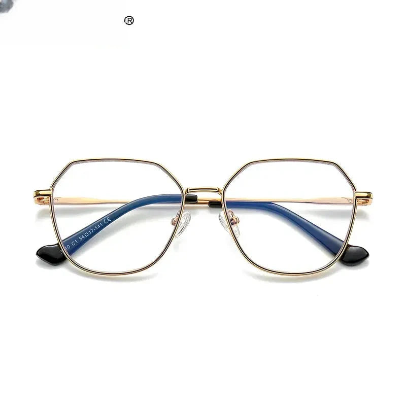 Women's Polygon Full Rim Alloy Reading Glasses 3040 — view 5 | Rx Spectacle