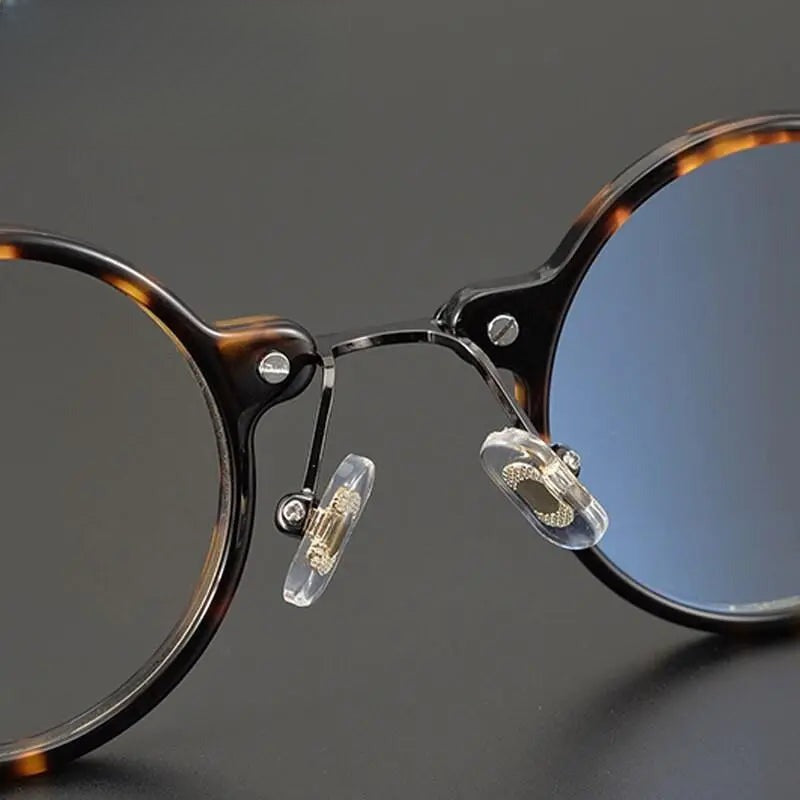 Unisex Round Full Rim Titanium Prescription Glasses Gxyj577 — view 6 | Rx Spectacle
