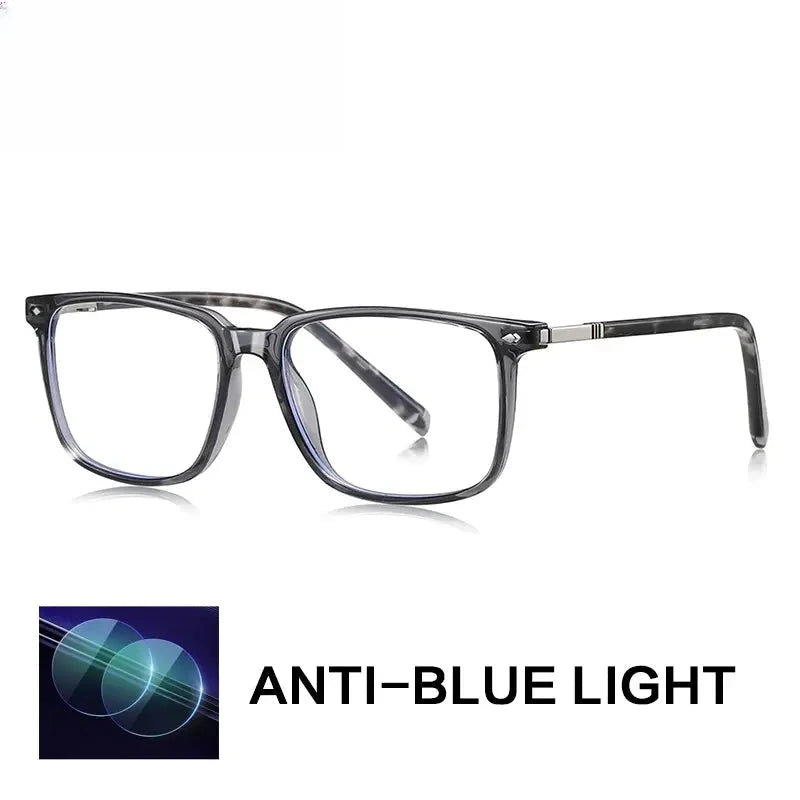 Men's Square Full Rim Titanium Reading Glasses Gxyj9215 — view 6 | Rx Spectacle