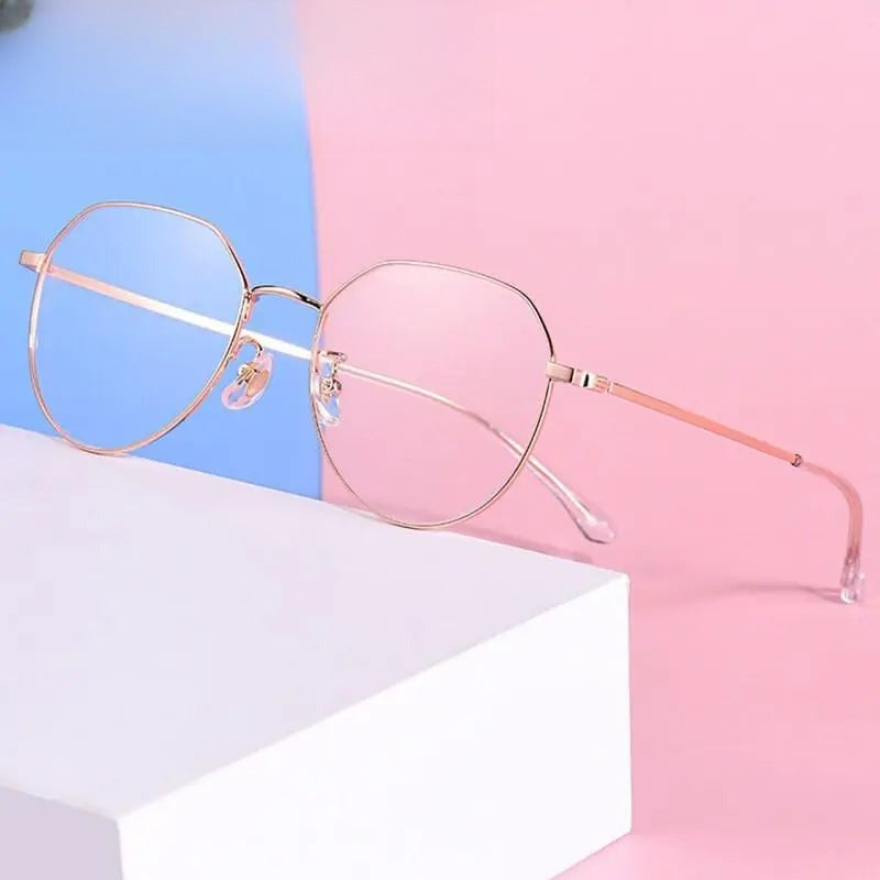 Unisex Oval Full Rim Titanium Prescription Glasses 89180 — view 1 | Rx Spectacle