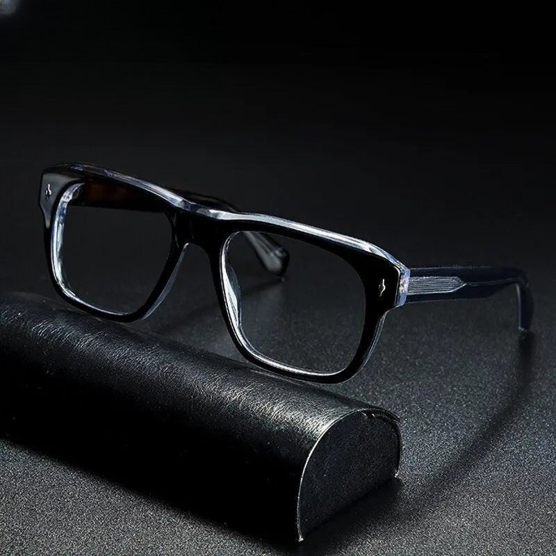 Unisex Square Full Rim Acetate Prescription Glasses Gxyj839 — view 2 | Rx Spectacle