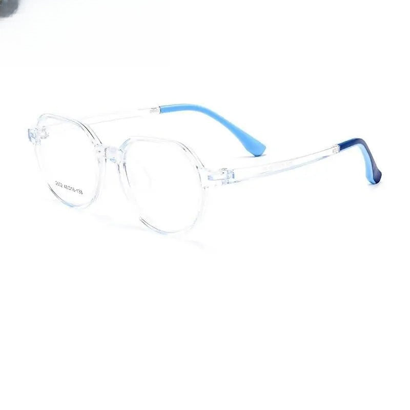 Unisex Round Full Rim Titanium Prescription Glasses 2602 — view 2 | Rx Spectacle