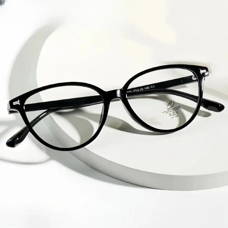 Women's Cat Eye Full Rim TR90 Prescription Glasses 323132 — view 1 | Rx Spectacle