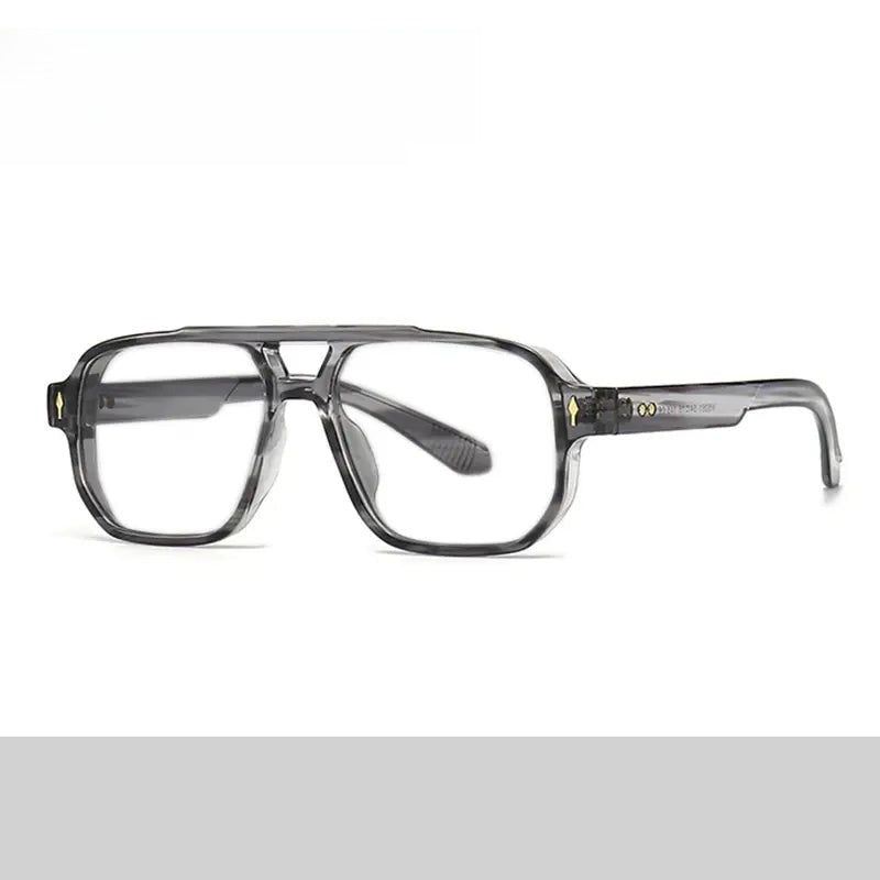 Unisex Square Full Rim TR90 Double Bridge Reading Glasses 76061 — view 1 | Rx Spectacle