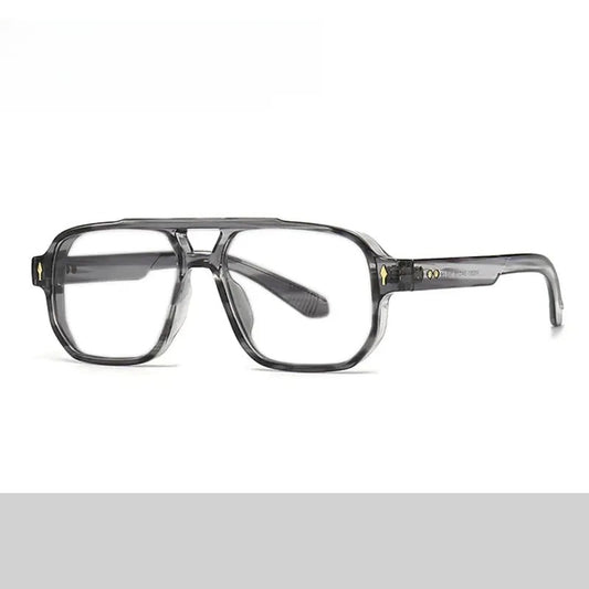 Unisex Square Full Rim TR90 Double Bridge Reading Glasses 76061 — view 1 | Rx Spectacle