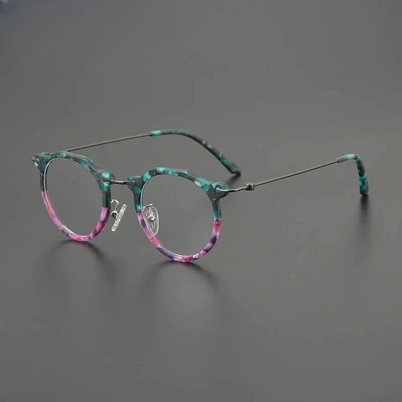 Unisex Square Full Rim Titanium Prescription Glasses G85905 — view 6 | Rx Spectacle