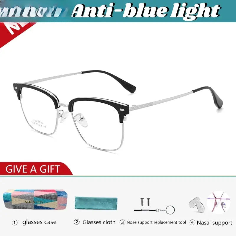 Unisex Square Full Rim TR90 Reading Glasses 9386 — view 4 | Rx Spectacle