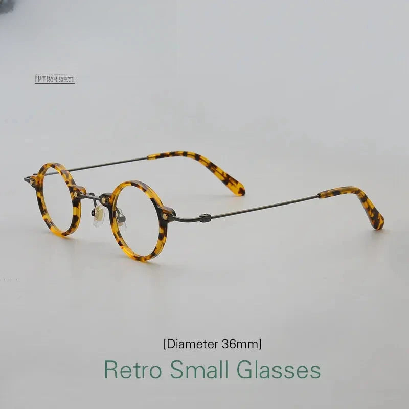 Unisex Round Full Rim Titanium Prescription Glasses 14029 — view 1 | Rx Spectacle