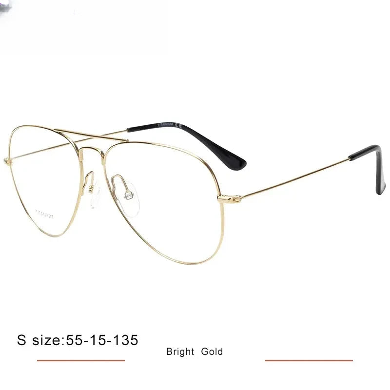 Unisex Oval Full Rim Titanium Double Bridge Prescription Glasses 716050 — view 10 | Rx Spectacle