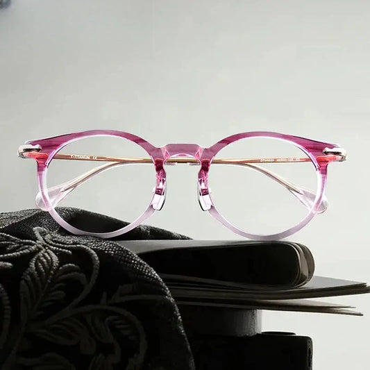 Unisex Round Full Rim Titanium Prescription Glasses 926025 — view 1 | Rx Spectacle