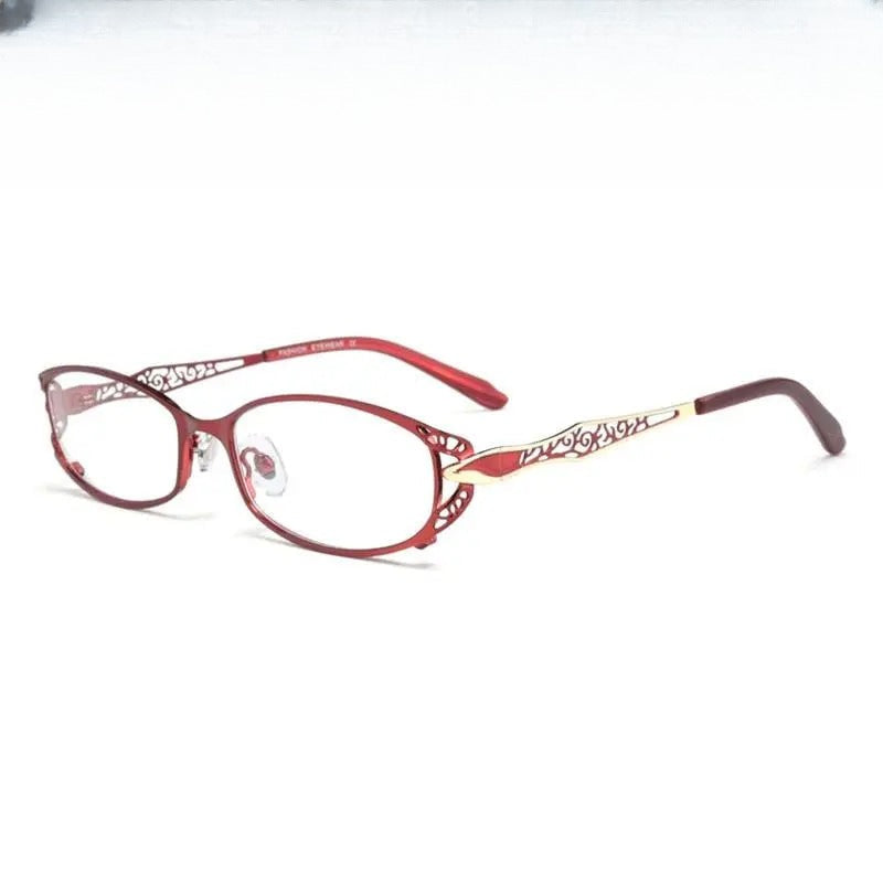 Unisex Rectangular Full Rim Alloy Reading Glasses 8982 — view 1 | Rx Spectacle