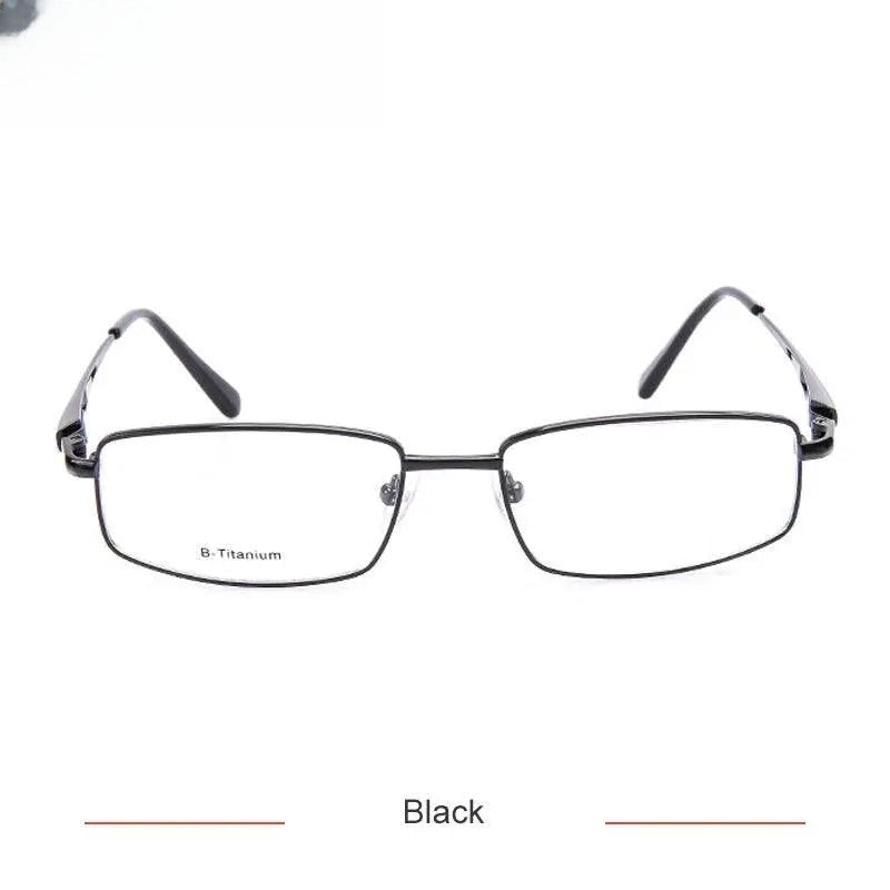 Unisex Square Full Rim Titanium Prescription Glasses Kr4755 — view 3 | Rx Spectacle