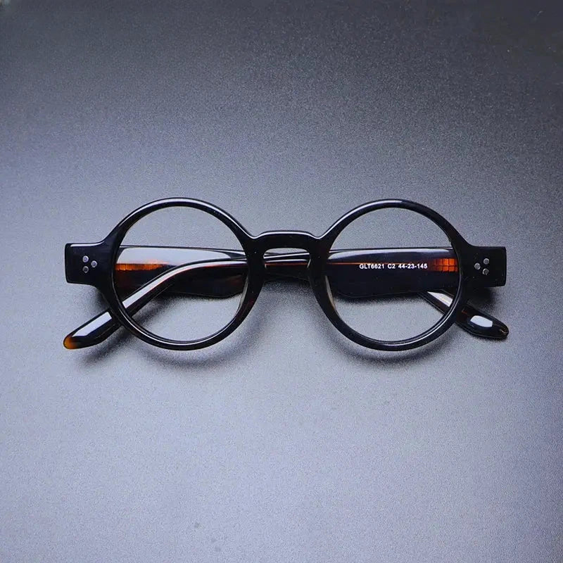 Unisex Round Full Rim Acetate Prescription Glasses Gxyj-1175 — view 1 | Rx Spectacle