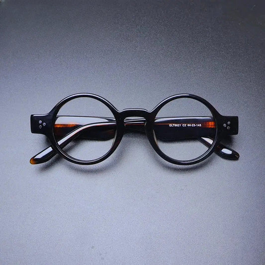 Unisex Round Full Rim Acetate Prescription Glasses Gxyj-1175 — view 1 | Rx Spectacle