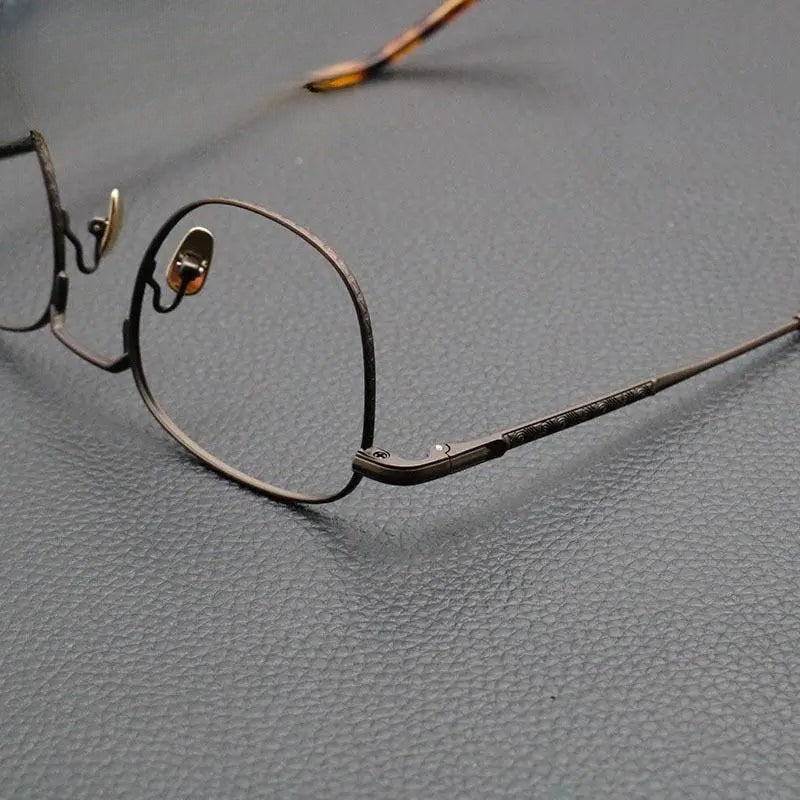 Unisex Square Full Rim Titanium Prescription Glasses Gxyj840 — view 7 | Rx Spectacle