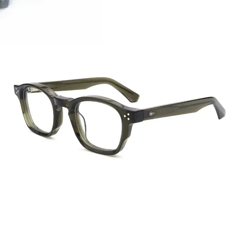Unisex Browline Full Rim Acetate Prescription Glasses G66302 — view 3 | Rx Spectacle