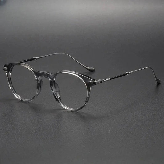 Women's Round Full Rim Titanium Prescription Glasses 932056 — view 1 | Rx Spectacle