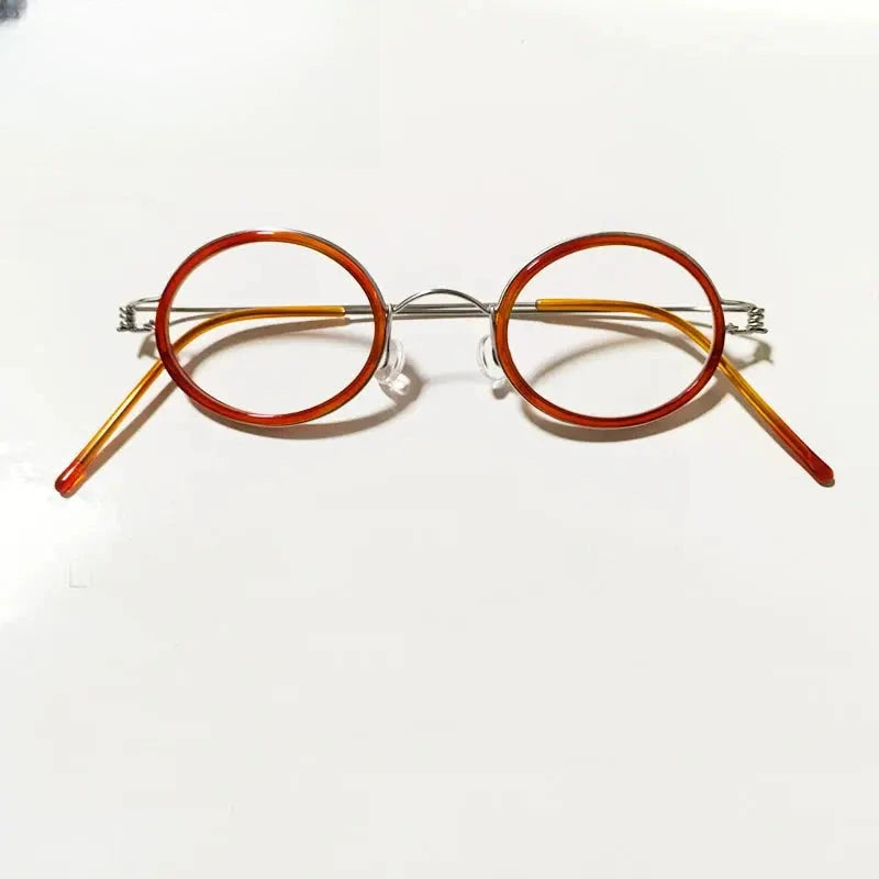 Unisex Oval Full Rim Acetate Screwless Reading Glasses 61433 — view 3 | Rx Spectacle