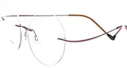 Unisex Oval Rimless Titanium Prescription Glasses 96134 — view 4 | Rx Spectacle