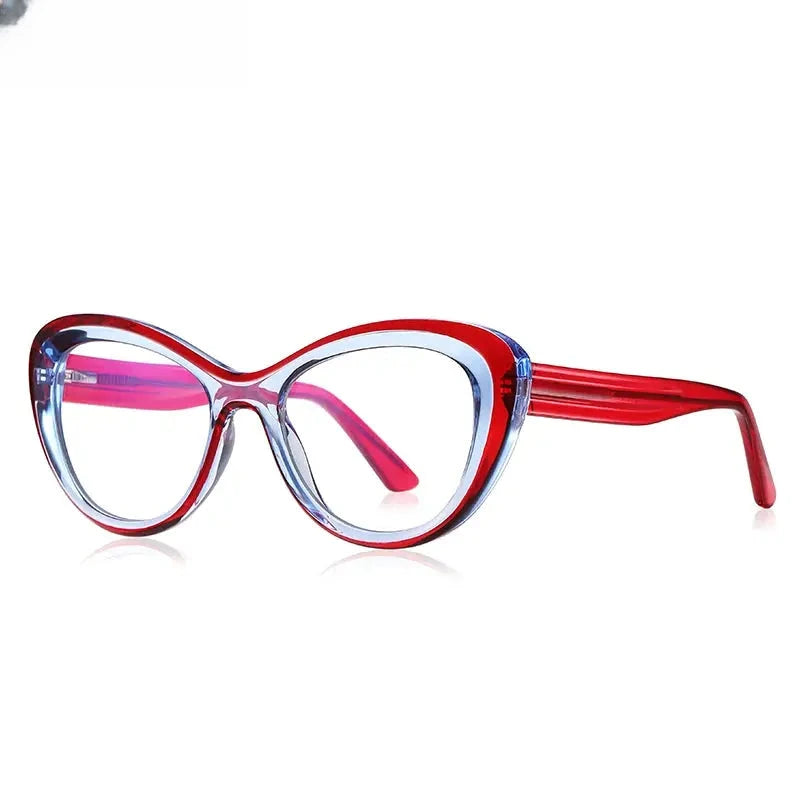 Women's Cat Eye Full Rim TR90 Reading Glasses 2173 — view 10 | Rx Spectacle