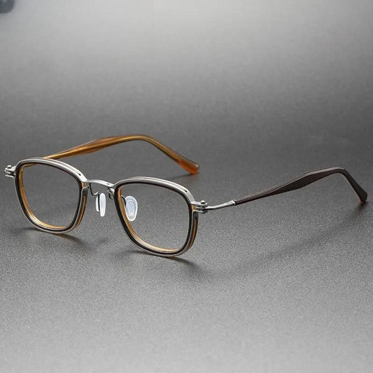 Unisex Round Full Rim Titanium Prescription Glasses 5861 — view 1 | Rx Spectacle