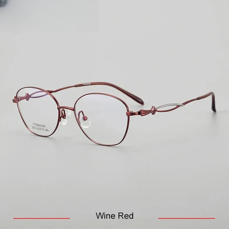Unisex Polygon Full Rim Titanium Prescription Glasses 33012 — view 4 | Rx Spectacle
