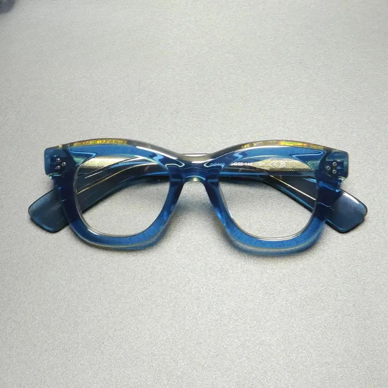 Unisex Cat Eye Full Rim Acetate Prescription Glasses Gx1563 — view 1 | Rx Spectacle