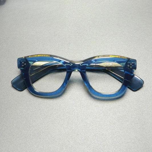Unisex Cat Eye Full Rim Acetate Prescription Glasses Gx1563 — view 1 | Rx Spectacle