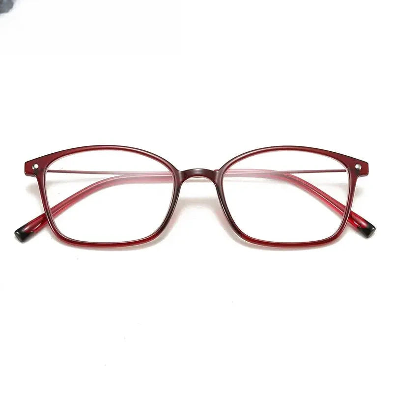Women's Square Full Rim Alloy Prescription Glasses 32148 — view 3 | Rx Spectacle