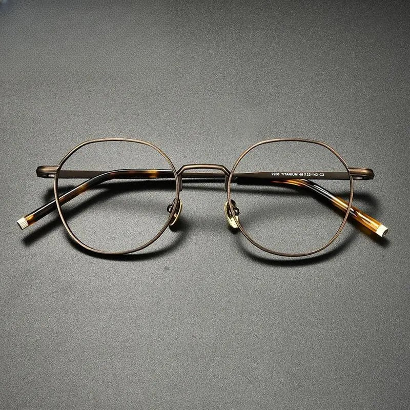 Unisex Irregular Full Rim Titanium Prescription Glasses Gxyj933 — view 9 | Rx Spectacle