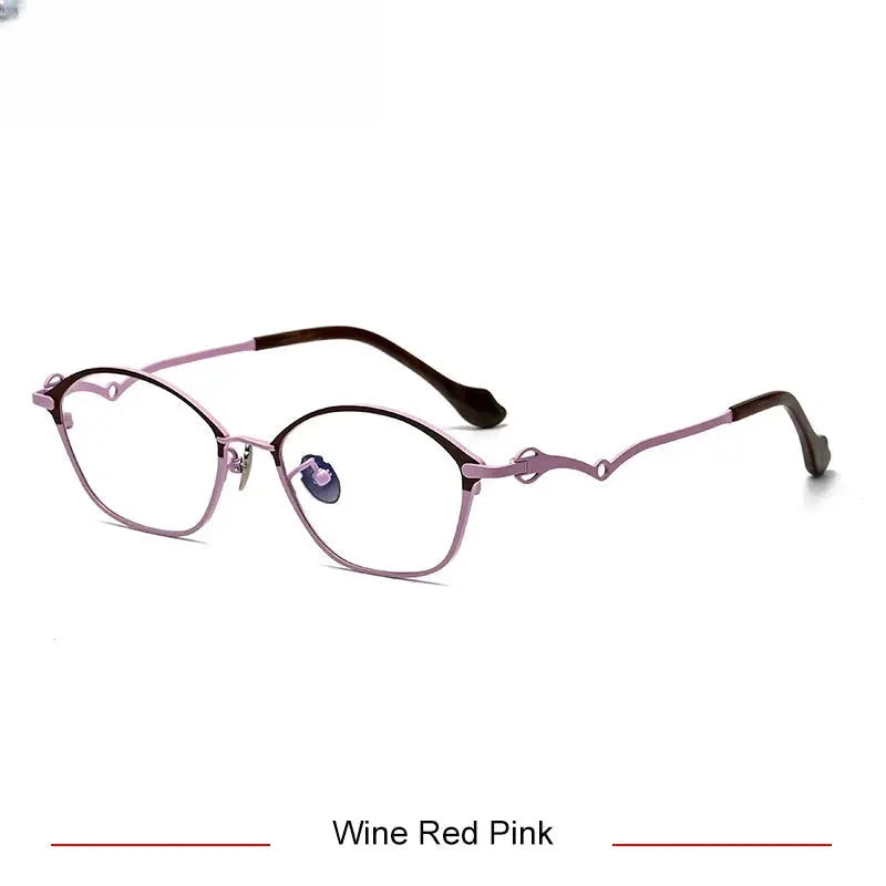 Unisex Oval Full Rim Titanium Prescription Glasses 316086 — view 5 | Rx Spectacle